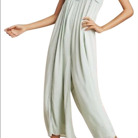 Anthropologie Lilka wide leg jumpsuit romper L XL - Picture 6 of 9